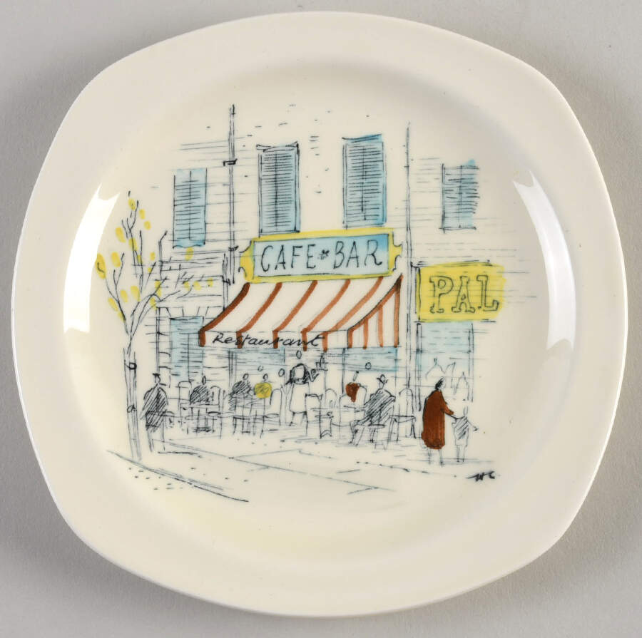 Riviera Bread & Butter Plate by W R Midwinter Ltd-1