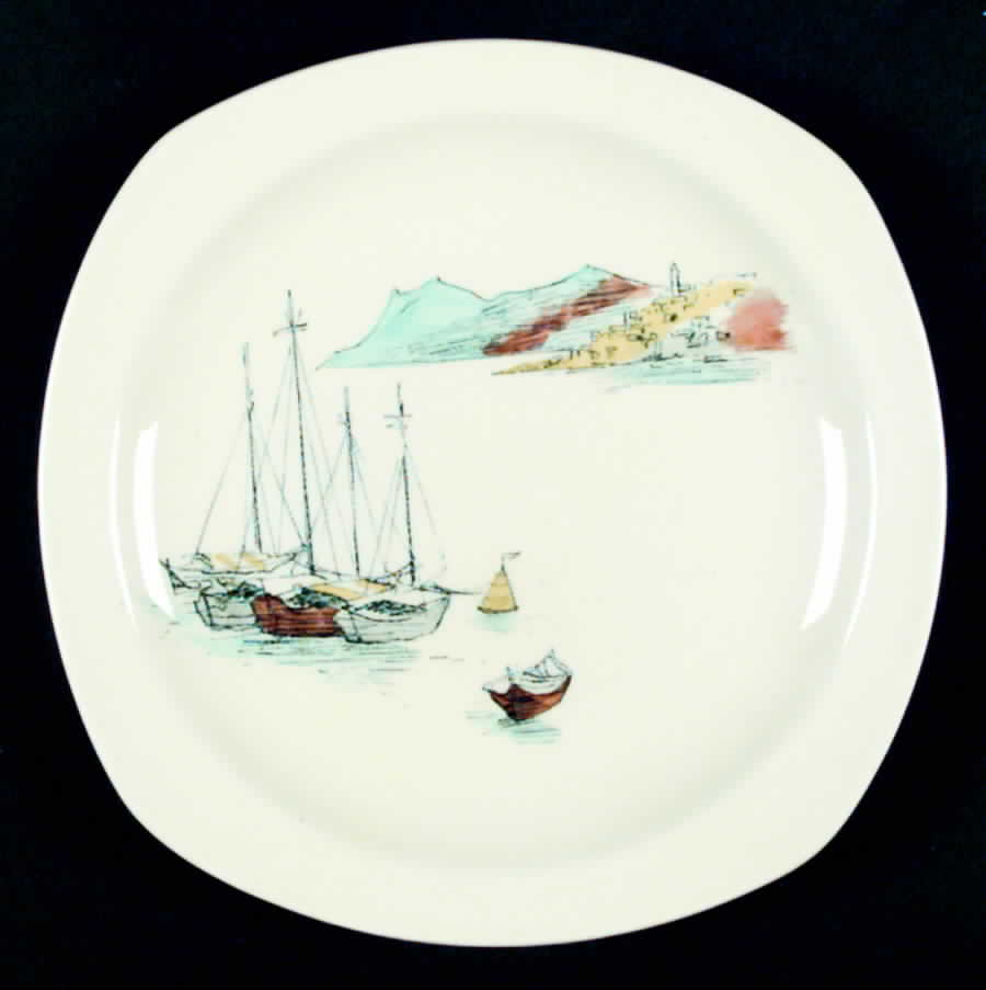 Riviera Luncheon Plate by W R Midwinter Ltd-1
