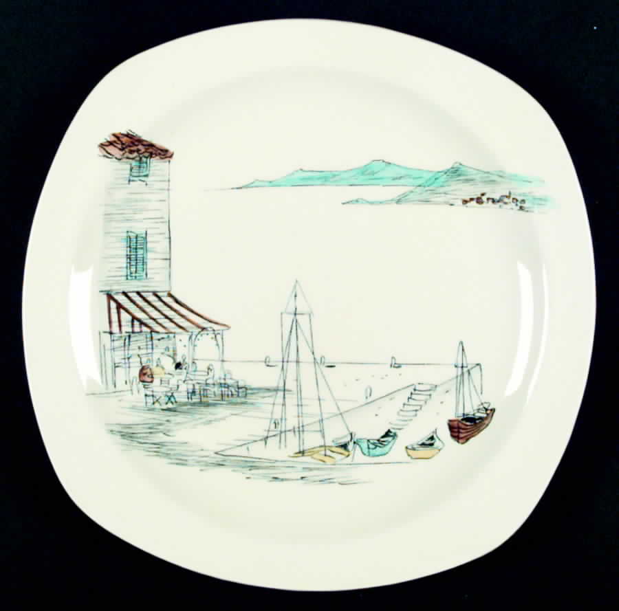 Riviera Dinner Plate by W R Midwinter Ltd-1