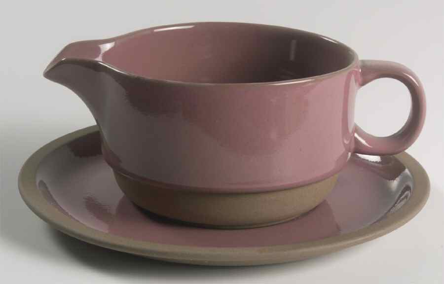 Rose Quartz Gravy Boat & Underplate by W R Midwinter Ltd-1