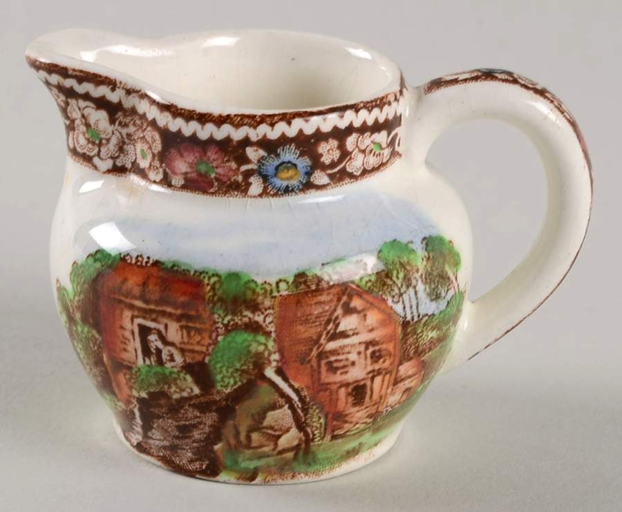 Rural England Brown Multicolor Toy Creamer by W R Midwinter Ltd-1