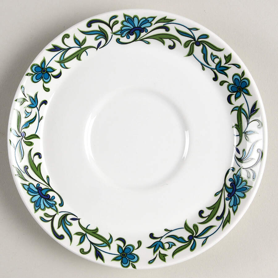 Spanish Garden (Rim) Saucer by W R Midwinter Ltd-1