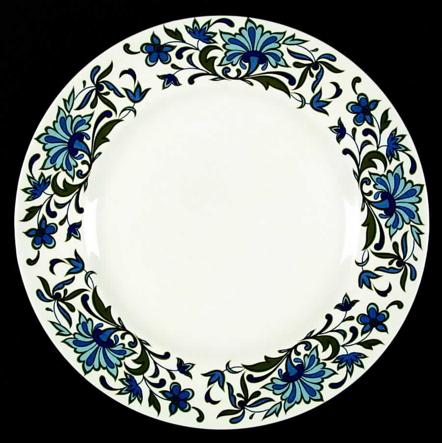 Spanish Garden (Rim) Dinner Plate by W R Midwinter Ltd-1