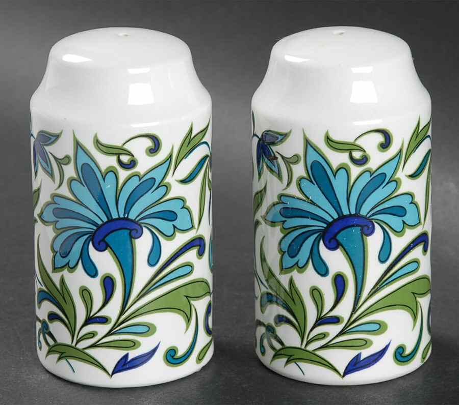 Spanish Garden (Rim) Salt & Pepper Set by W R Midwinter Ltd-1