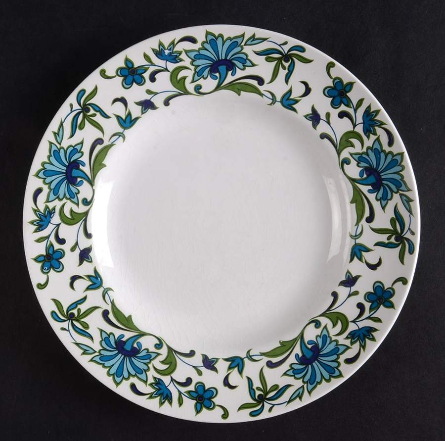 Spanish Garden (Rim) Bread & Butter Plate by W R Midwinter Ltd-1