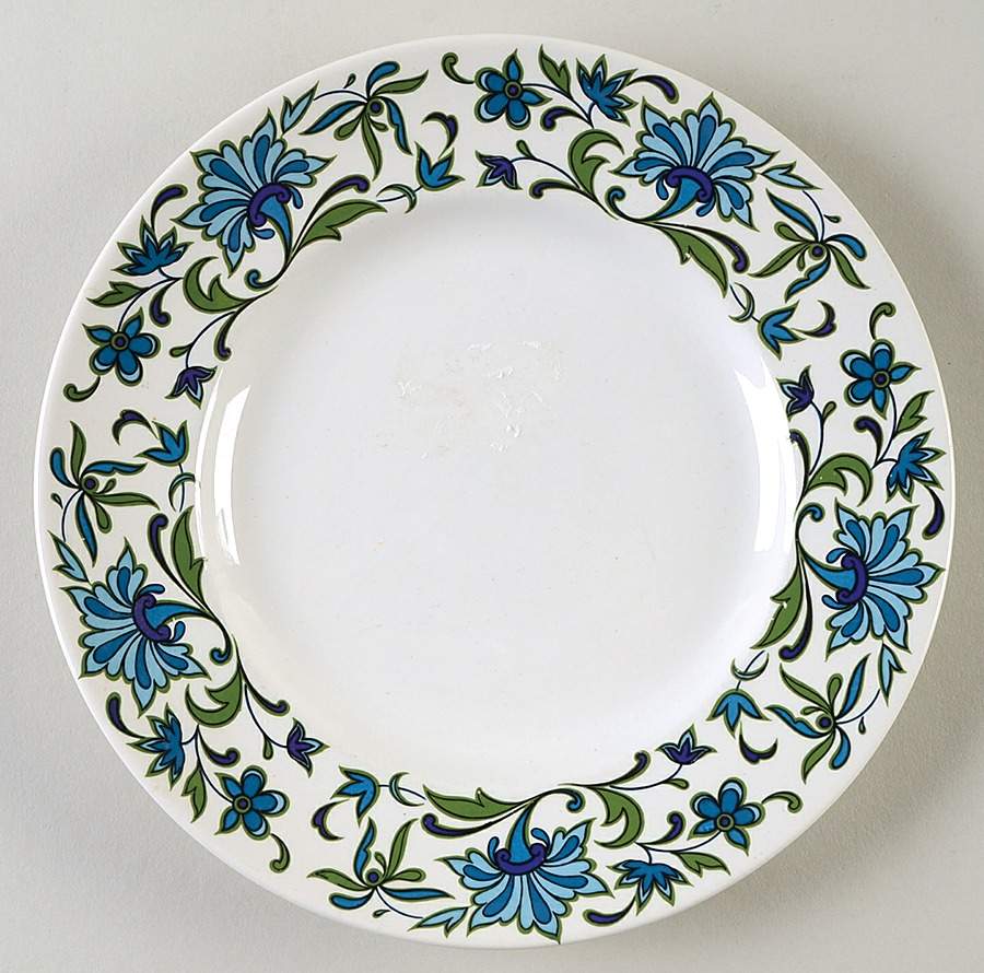 Spanish Garden (Rim) Salad Plate by W R Midwinter Ltd-1