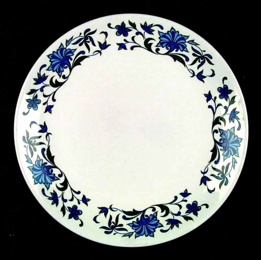 Spanish Garden (Coupe) Dinner Plate by W R Midwinter Ltd-1