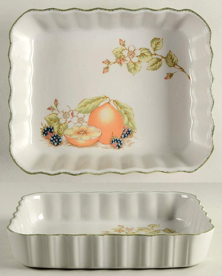Still Life 10" Rectangular Baker by W R Midwinter Ltd-1