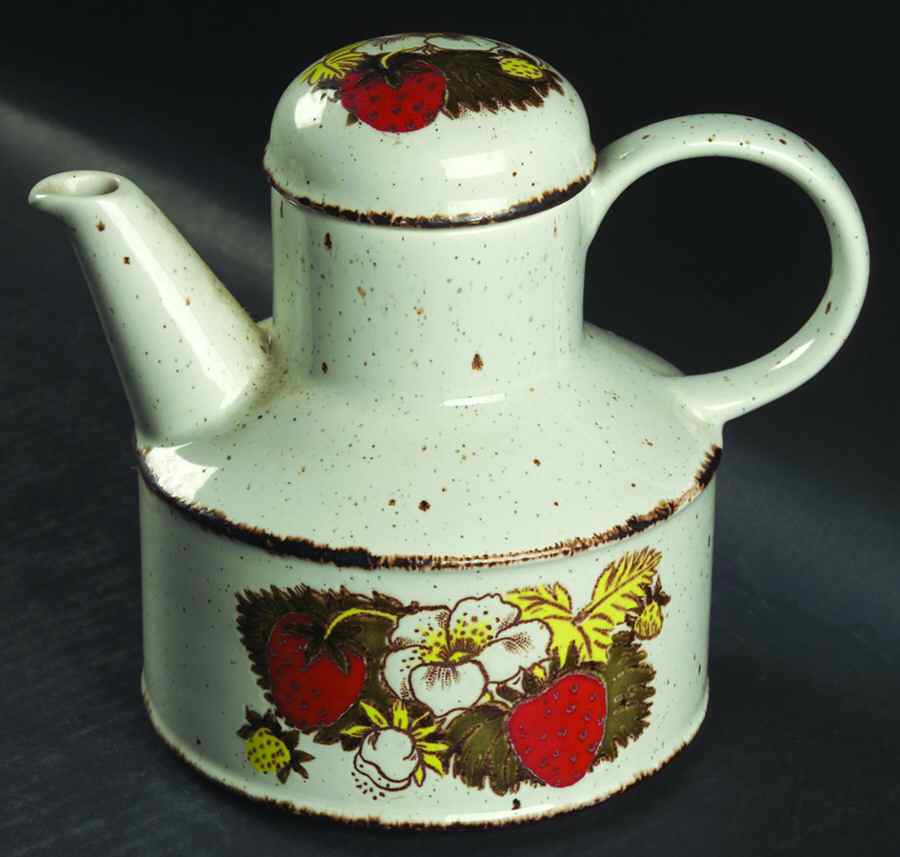 Strawberry Teapot & Lid by W R Midwinter Ltd-1