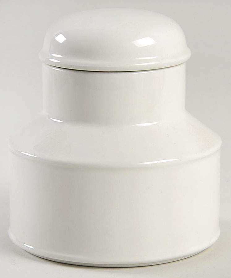 Stonehenge White Sugar Bowl & Lid by W R Midwinter Ltd-1