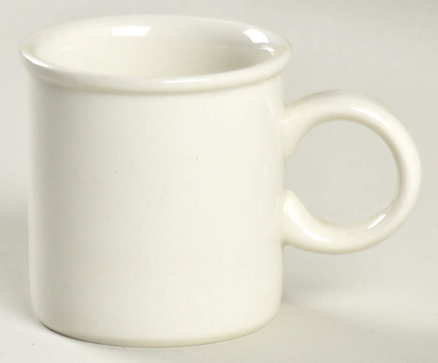 Stonehenge White Flat Demitasse Cup by W R Midwinter Ltd-1
