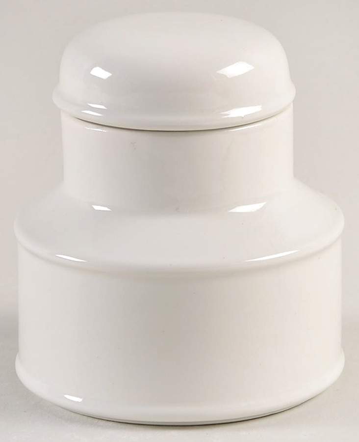 Stonehenge White Mini Sugar Bowl & Lid by W R Midwinter Ltd-1