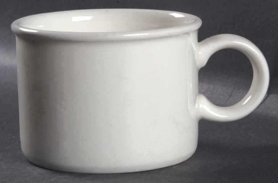 Stonehenge White Flat Cup by W R Midwinter Ltd-1