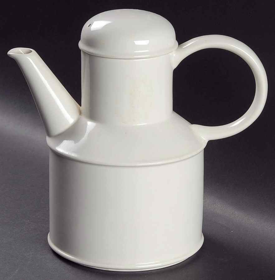 Stonehenge White Coffee Pot & Lid by W R Midwinter Ltd-1