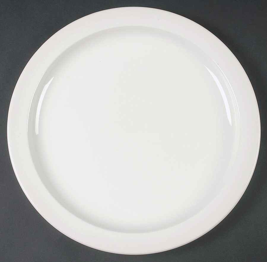 Stonehenge White 12" Chop Plate (Round Platter) by W R Midwinter Ltd-1