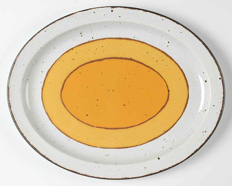 Sun 13" Oval Serving Platter by W R Midwinter Ltd-1