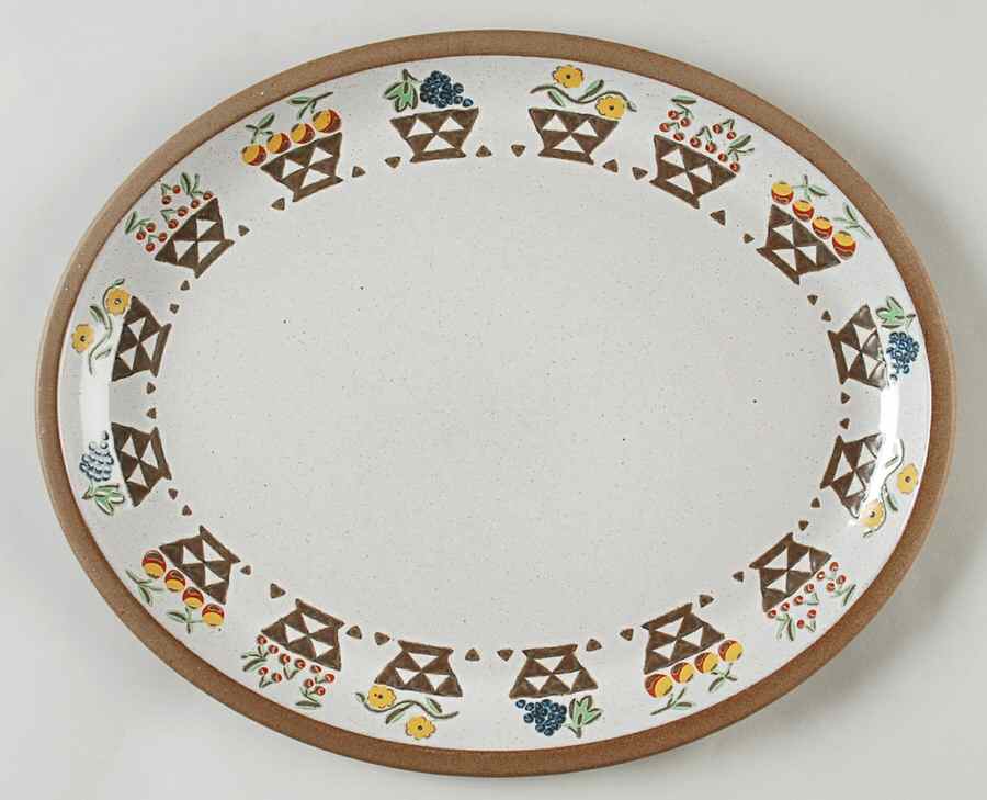Terrene 11" Oval Serving Platter by W R Midwinter Ltd-1
