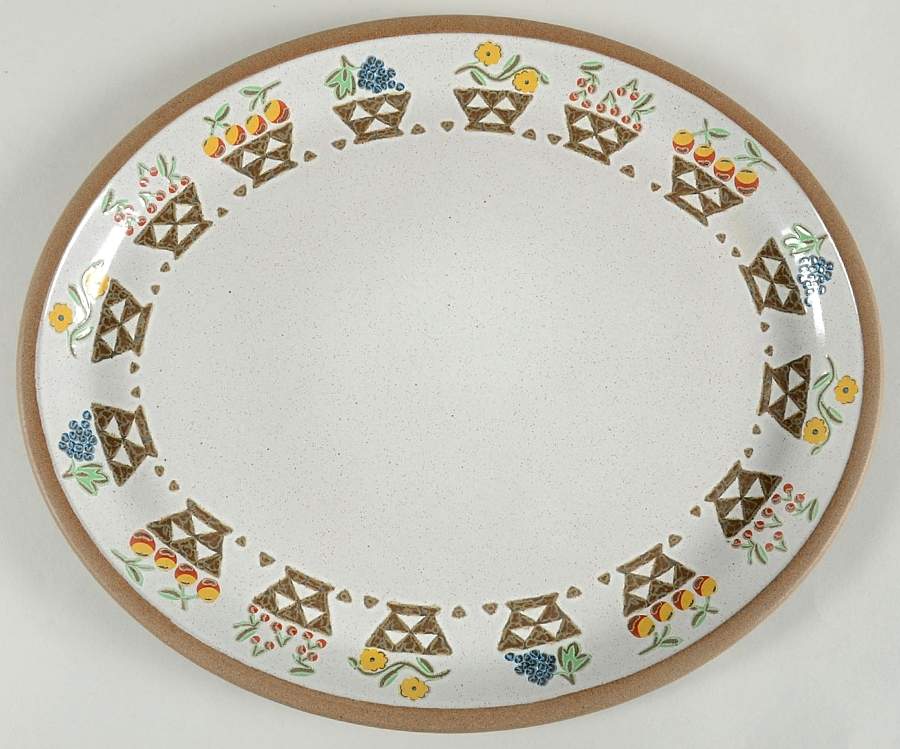 Terrene 13" Oval Serving Platter by W R Midwinter Ltd-1