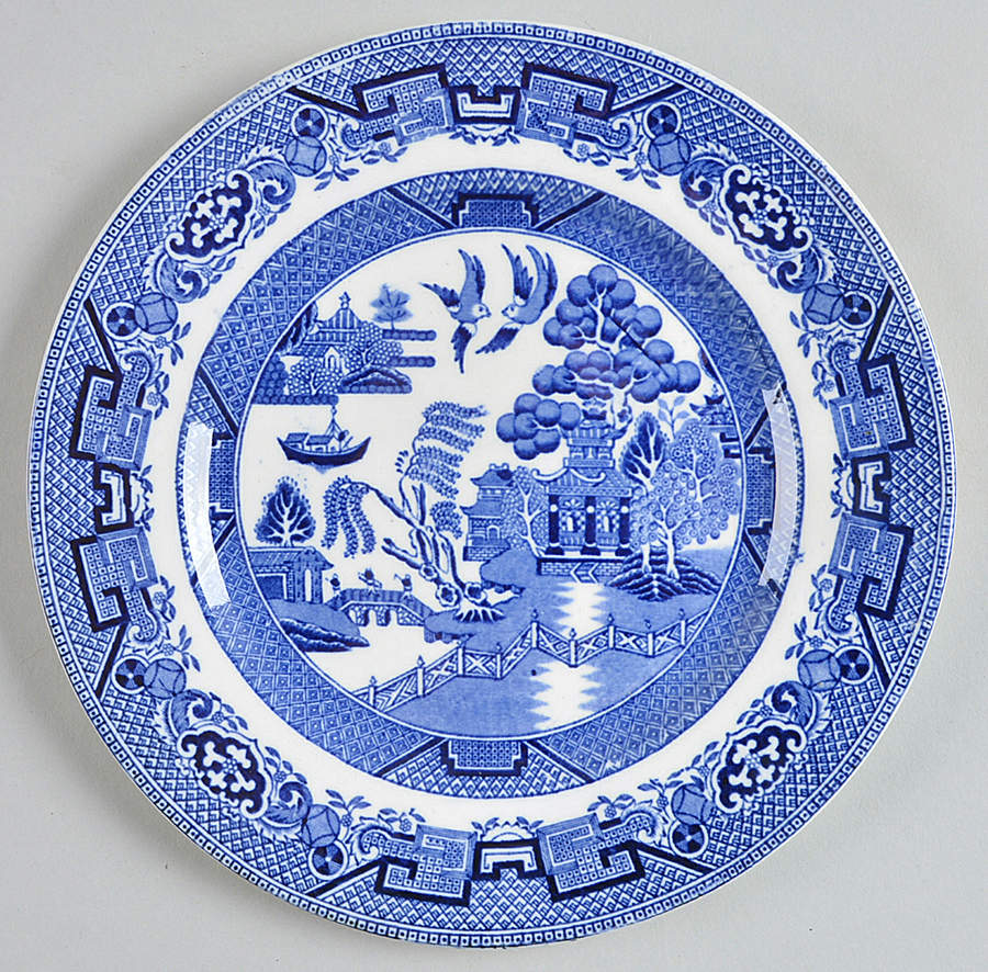 Willow Blue Salad Plate by W R Midwinter Ltd-1