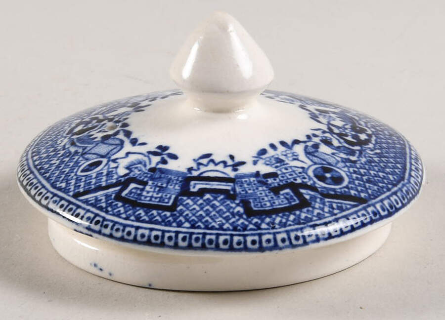 Willow Blue Lid for Small Teapot by W R Midwinter Ltd-1