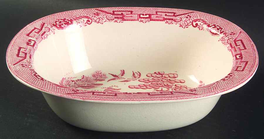 Willow Red (Smooth) 10" Rectangular Vegetable Bowl by W R Midwinter Ltd-1