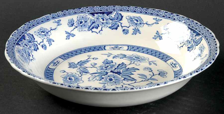 Windsor Blue Coupe Soup Bowl by W R Midwinter Ltd-1