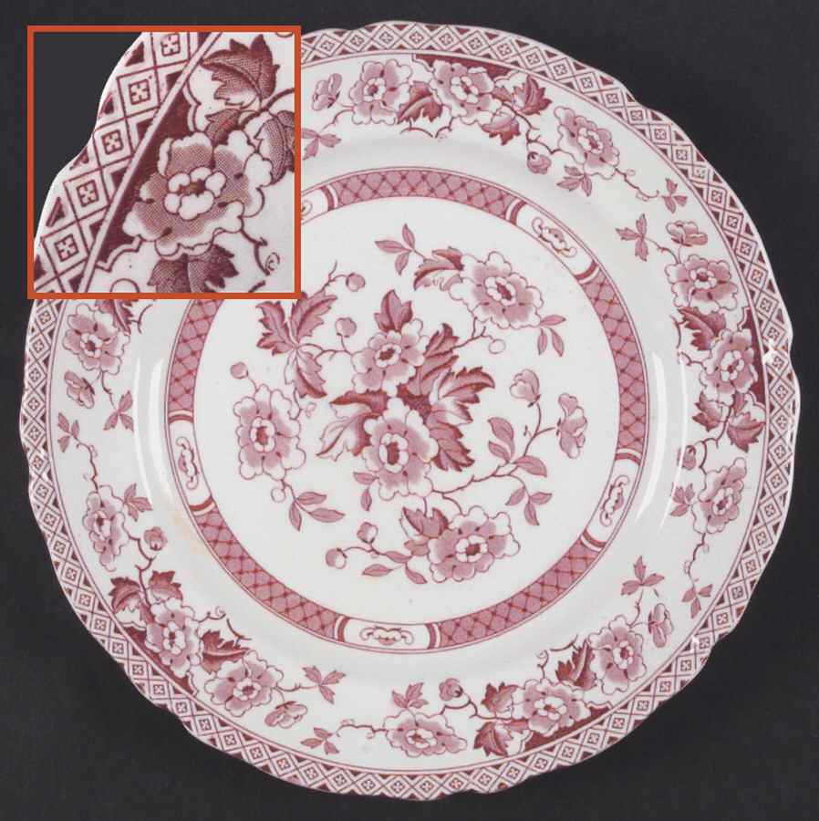 Windsor Red Dinner Plate by W R Midwinter Ltd-1