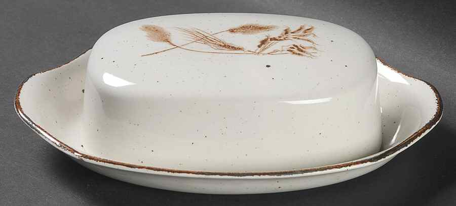 Wild Oats Stonehenge Square Covered Butter by W R Midwinter Ltd-1