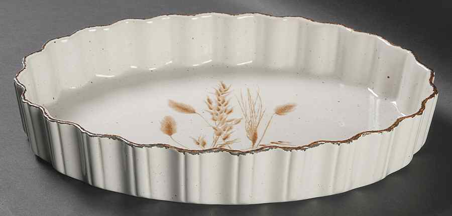 Wild Oats Stonehenge 13" Oval Flan by W R Midwinter Ltd-1
