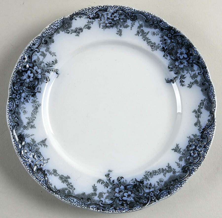 Albemarle-Medway Blue (Transferware) Salad Plate by Alfred Meakin-1