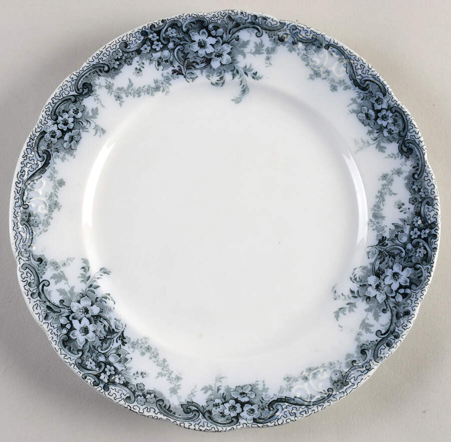 Albemarle-Medway Blue (Transferware) Luncheon Plate by Alfred Meakin-1