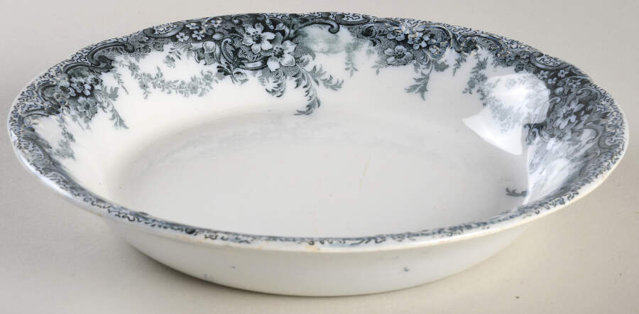 Albemarle-Medway Blue (Transferware) Coupe Cereal Bowl by Alfred Meakin-1