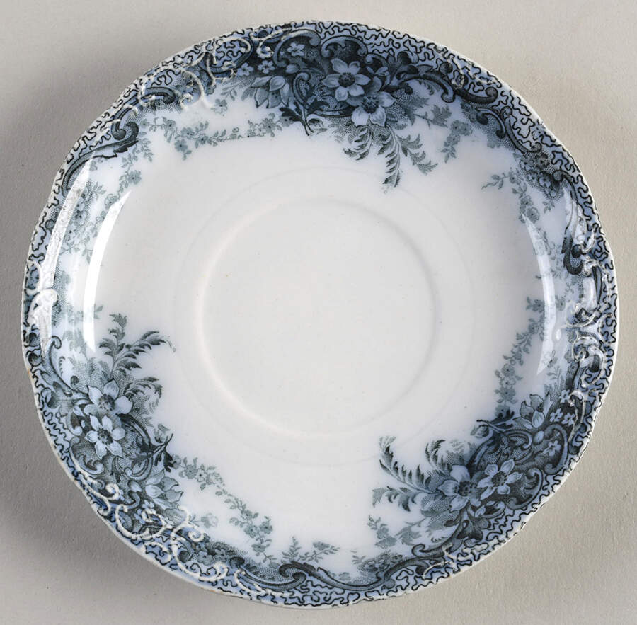 Albemarle-Medway Blue (Transferware) Saucer by Alfred Meakin-1