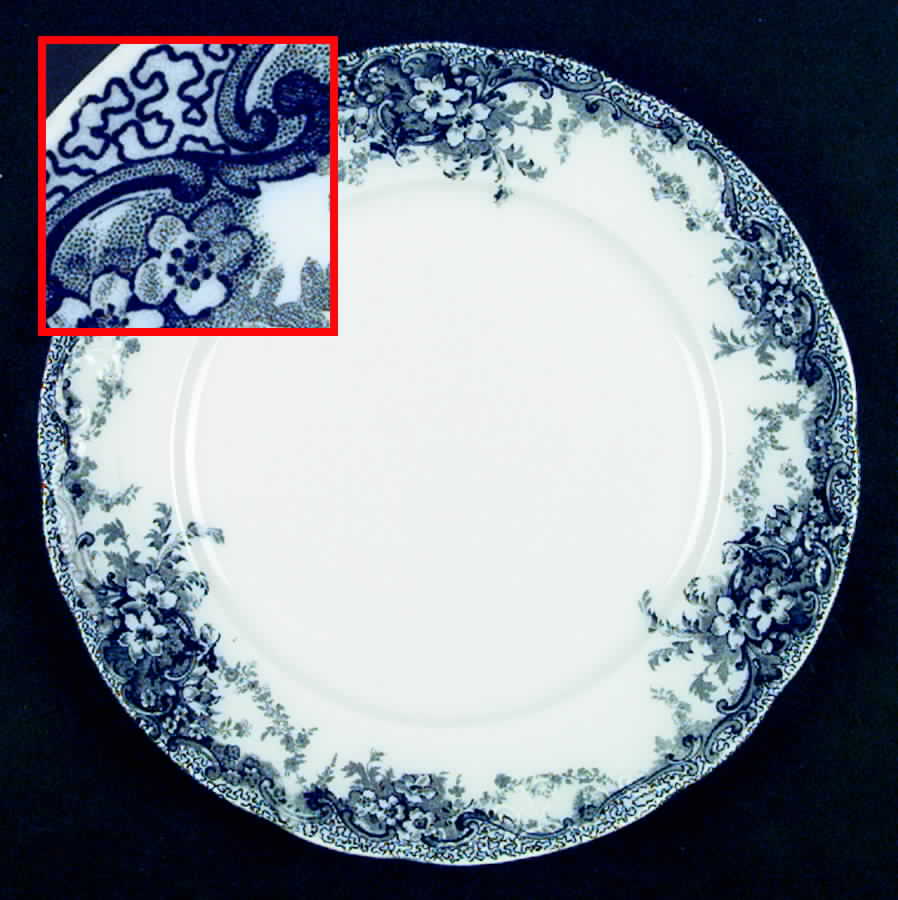 Albemarle-Medway Blue (Transferware) Dinner Plate by Alfred Meakin-1
