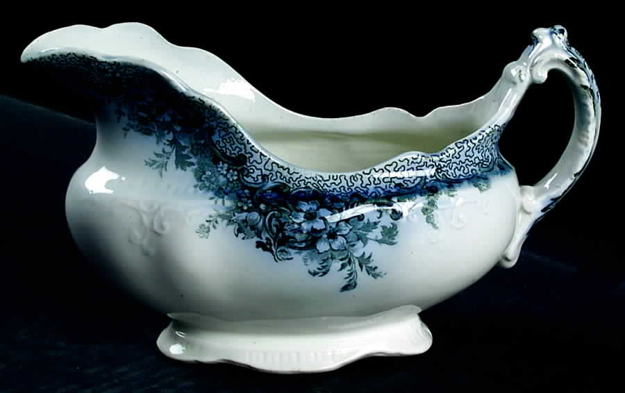 Albemarle-Medway Blue (Transferware) Gravy Boat by Alfred Meakin-1