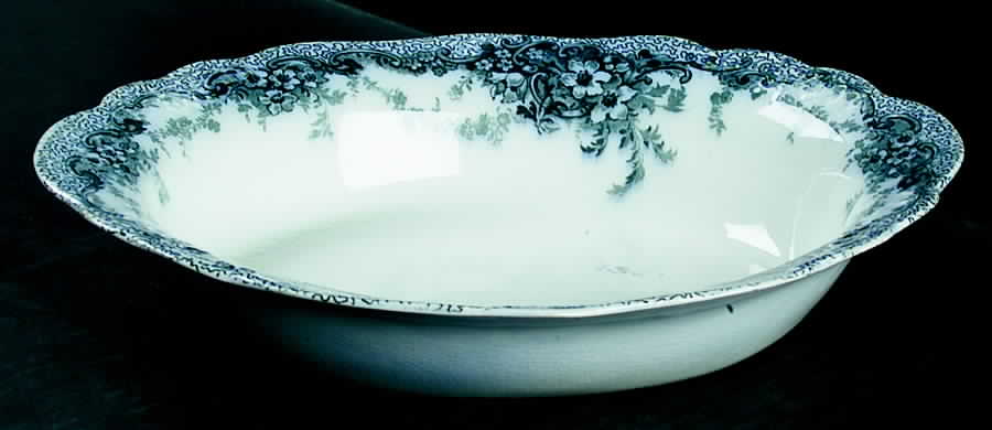Albemarle-Medway Blue (Transferware) 9" Oval Vegetable Bowl by Alfred Meakin-1