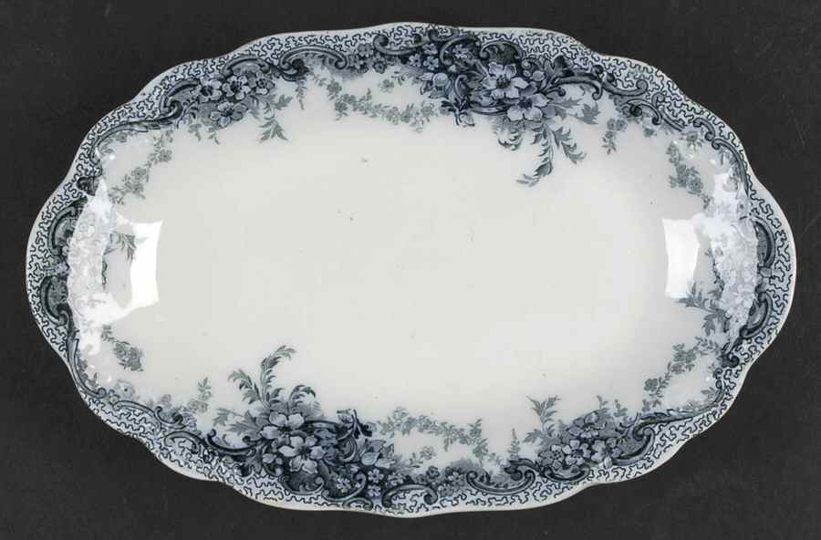 Albemarle-Medway Blue (Transferware) Relish by Alfred Meakin-1