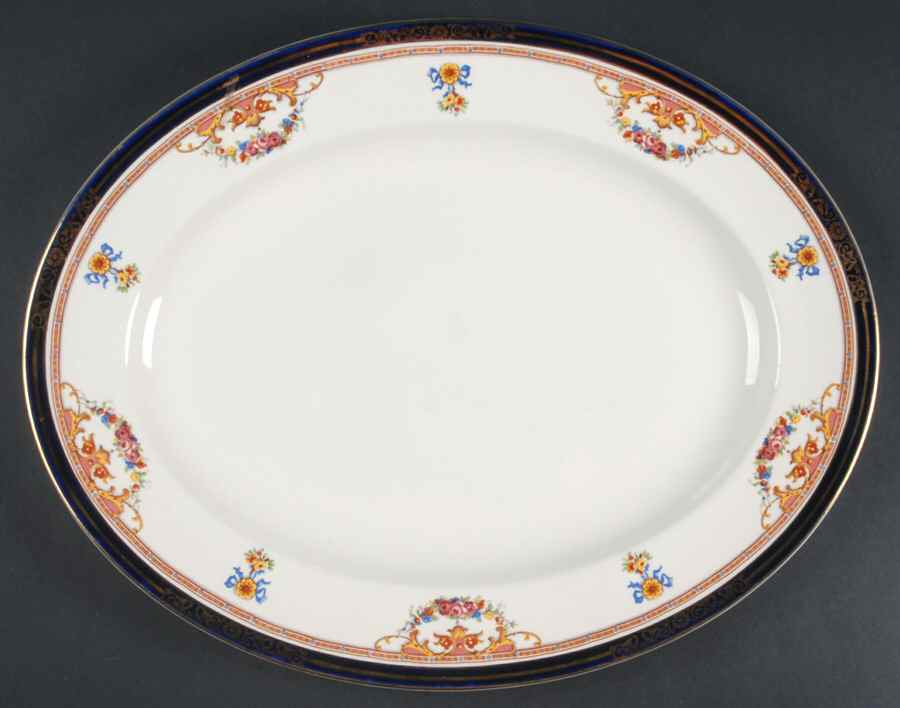 Athol 16" Oval Serving Platter by Alfred Meakin-1