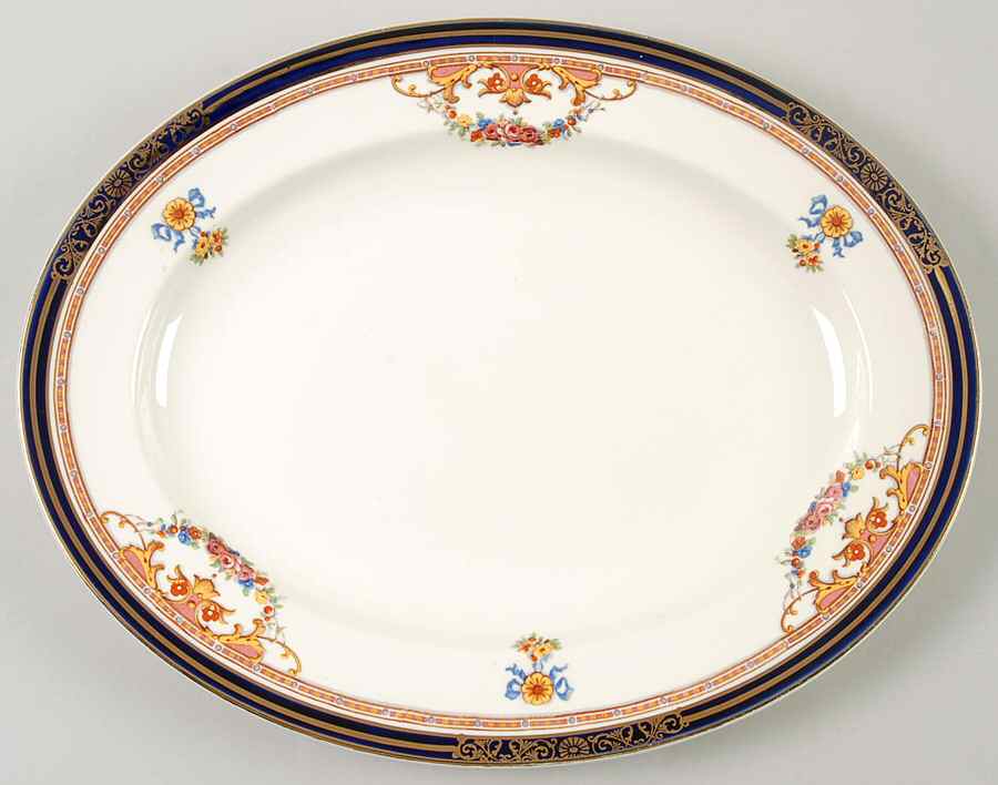 Athol 12" Oval Serving Platter by Alfred Meakin-1