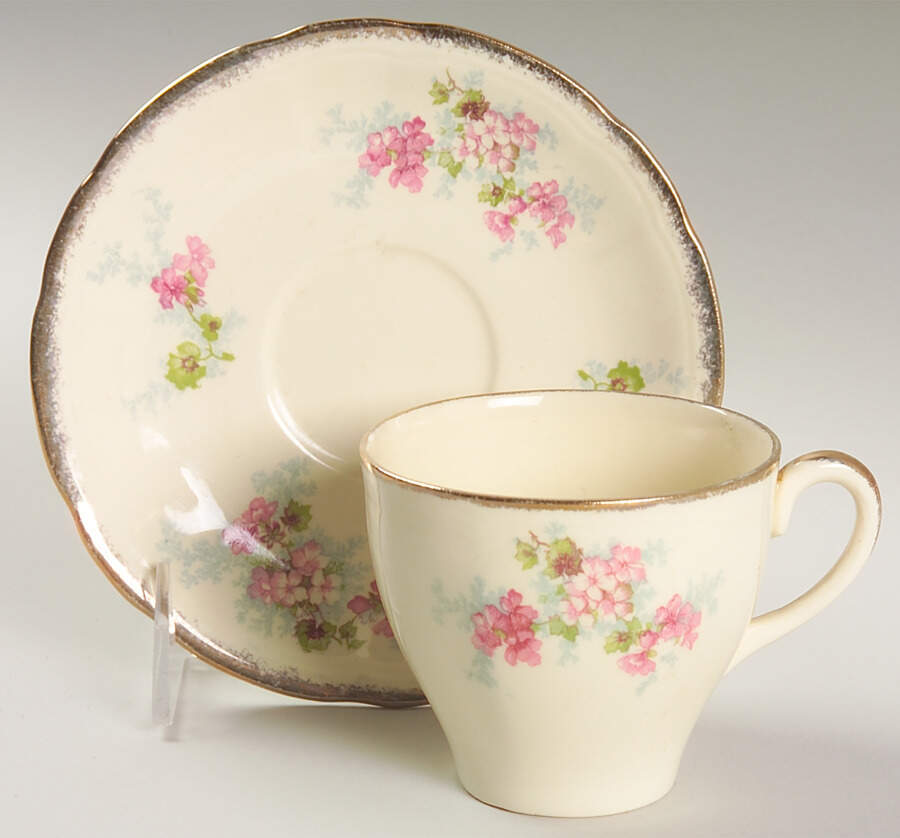 Avondale Flat Cup & Saucer Set by Alfred Meakin-1