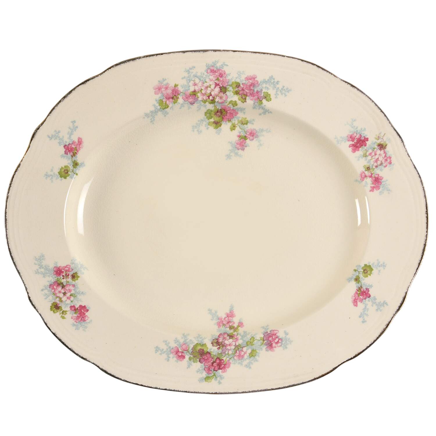 Avondale 12" Oval Serving Platter by Alfred Meakin-1