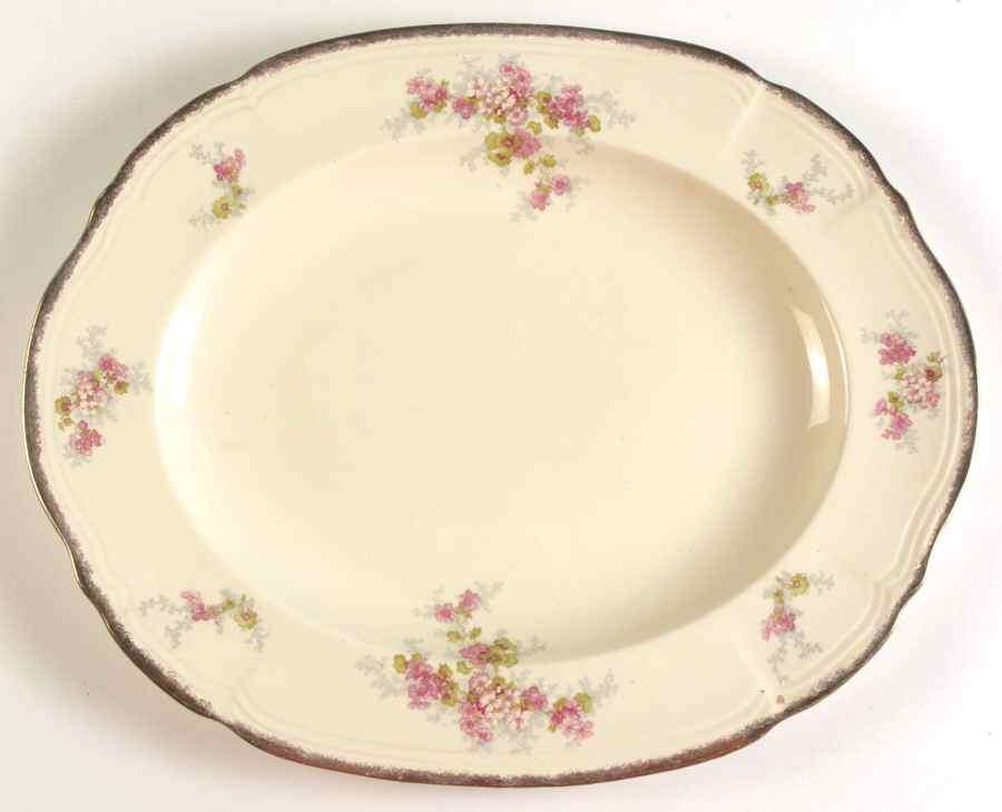 Avondale 16" Oval Serving Platter by Alfred Meakin-1