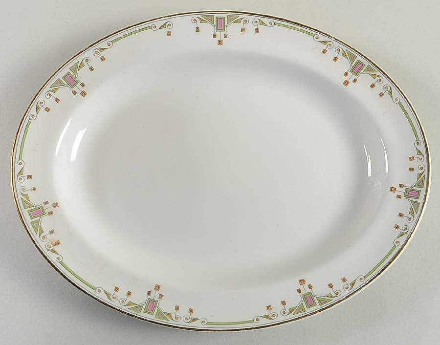 Berkeley 10" Oval Serving Platter by Alfred Meakin-1
