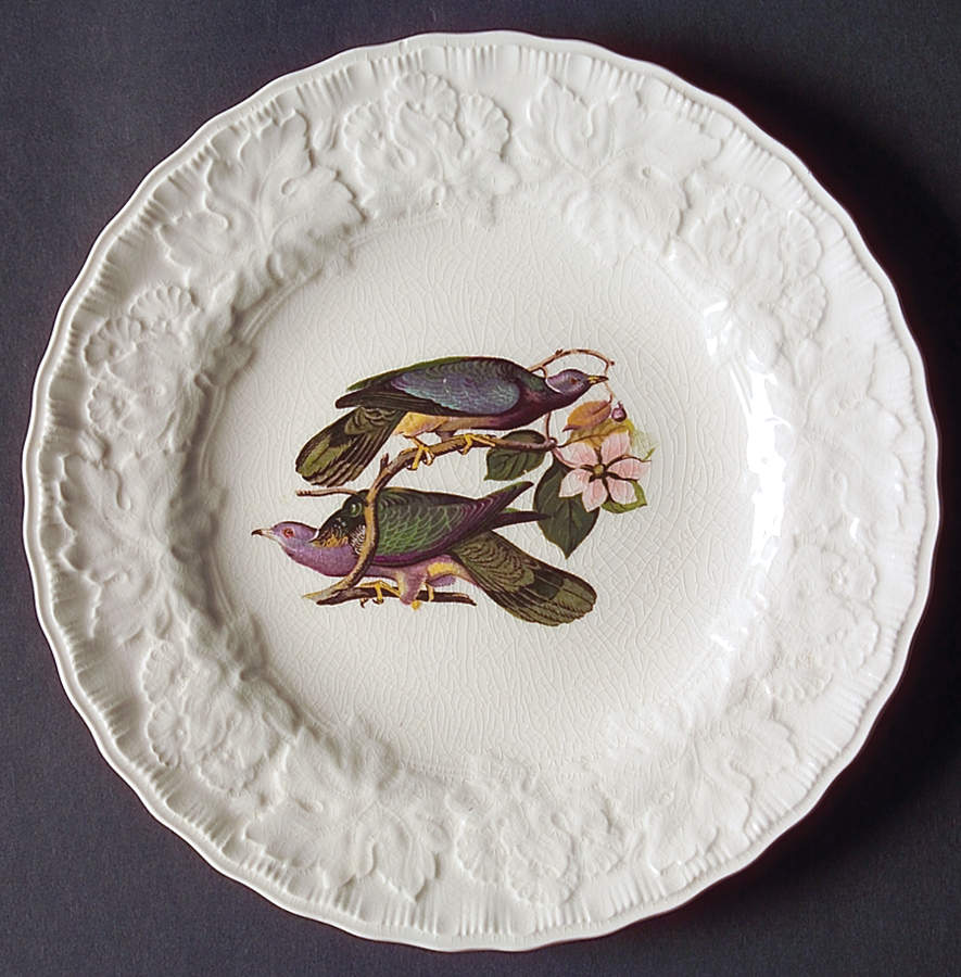 Birds of America (Embossed Floral Rim) Salad Plate by Alfred Meakin-1