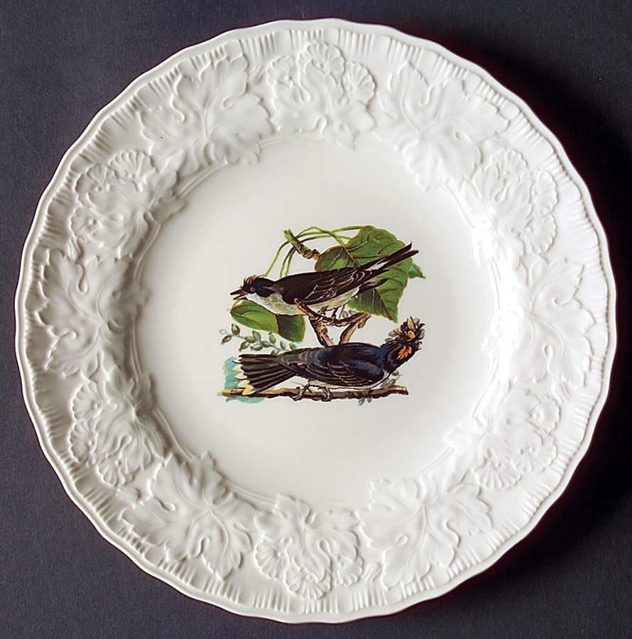 Birds of America (Embossed Floral Rim) Salad Plate by Alfred Meakin-1