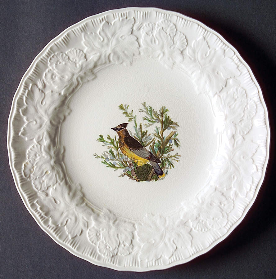 Birds of America (Embossed Floral Rim) Salad Plate by Alfred Meakin-1