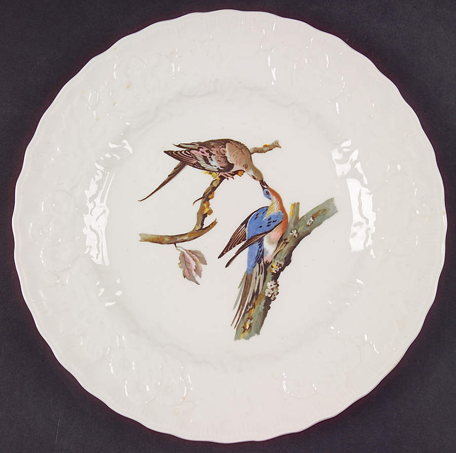 Birds of America (Embossed Floral Rim) Salad Plate by Alfred Meakin-1