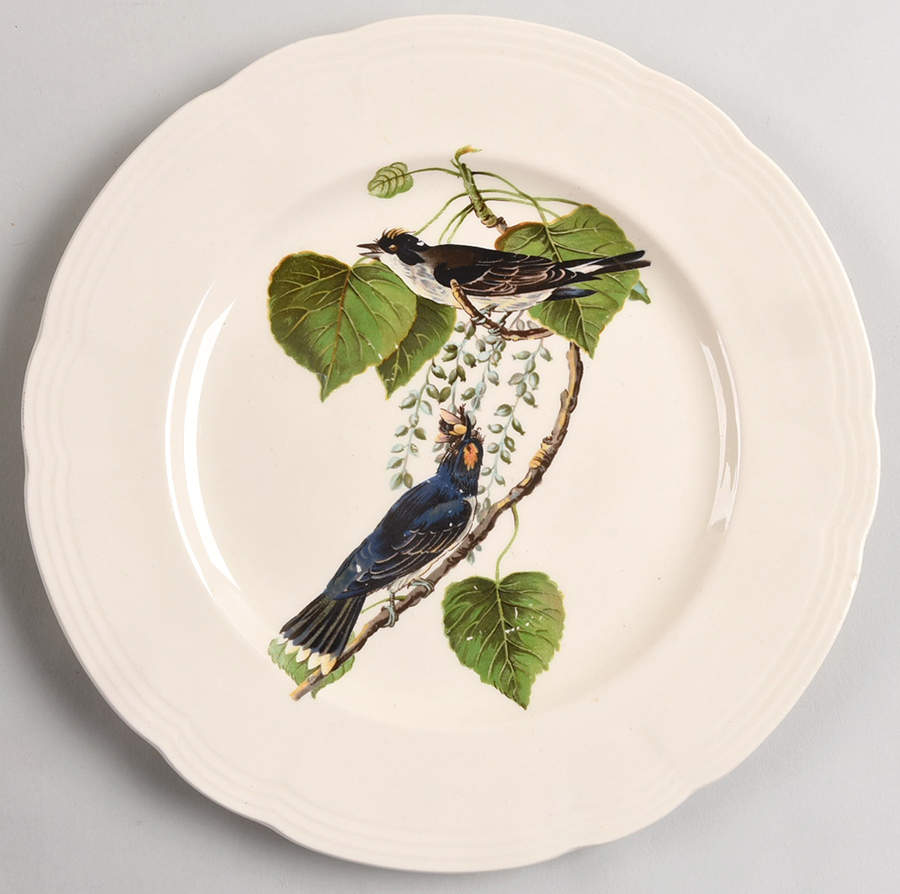 Birds of America (Embossed Ring Rim) Luncheon Plate by Alfred Meakin-1