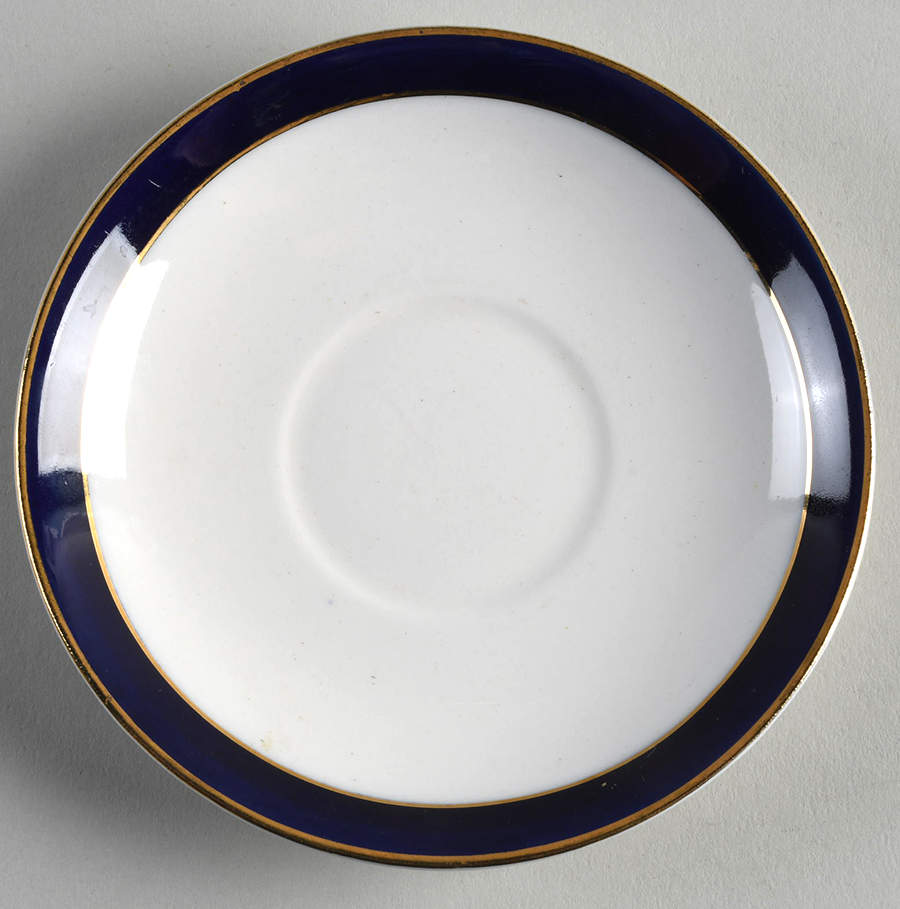 Bleu De Roi Saucer for Flat Demitasse Cup by Alfred Meakin-1
