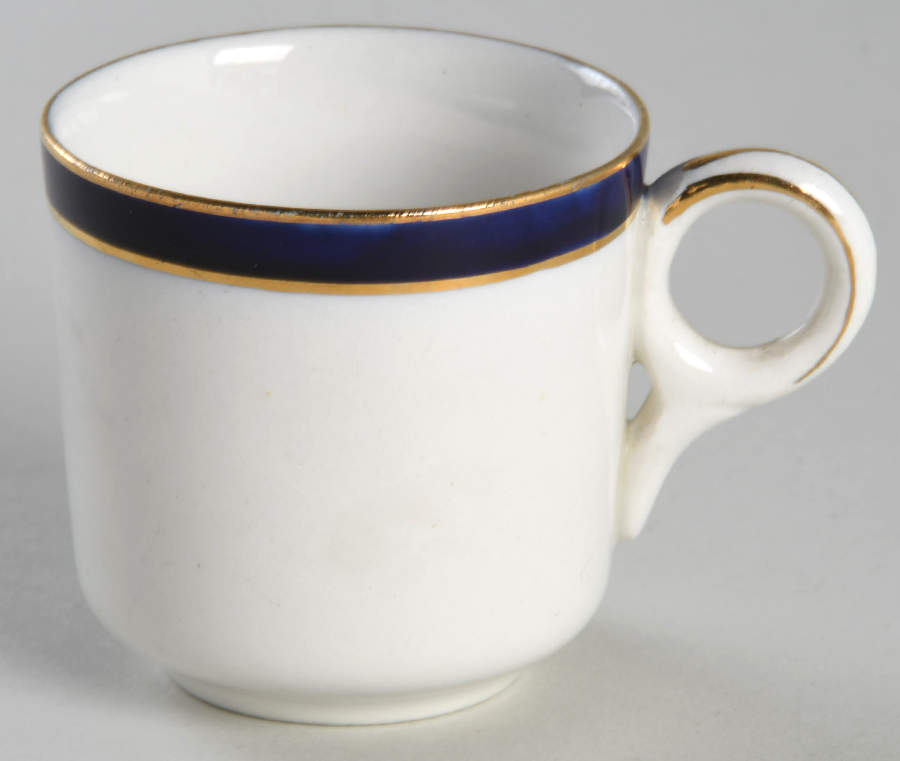 Bleu De Roi Flat Demitasse Cup by Alfred Meakin-1
